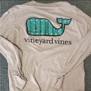 Vineyard Vines Football 🏈 Long Sleeve Tee